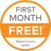 First month FREE! Restrictions apply.